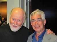 John Williams with Steve Vertlieb photo 1 - click to enlarge John Williams with Steve Vertlieb photo 1