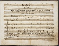Manuscript Page of Alessandro Scarlatti's opera La Griselda