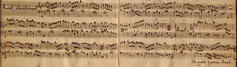 Petzold: 2 Minuets from Harpsichord Suite