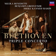 Beethoven: Triple Concerto, Benedetti, Kanneh-Mason, Grosvenor - album cover
