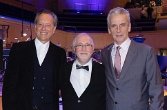 Patrick Doyle with Richard E Grant and Peter Capaldi