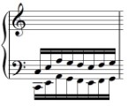 First bar of Hanon Exercise 03
