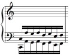 First bar of Hanon Exercise 05