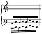 First bar of Hanon Exercise 07