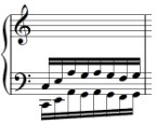 First bar of Hanon Exercise 11