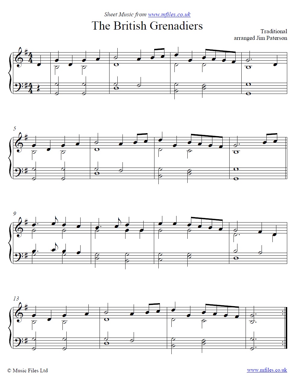 The British Grenadiers March